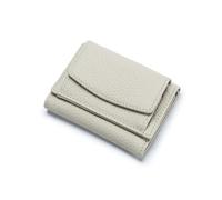 NICOLE & DORIS Portafoglio Donna in Pelle Portamonete Donne Cuoio di Blocco RFID in Cuoio con 18 scomparti per carte di credito Tanti Scomparti Crema