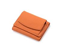 NICOLE & DORIS Portafoglio Donna in Pelle Portamonete Donne Cuoio di Blocco RFID in Cuoio con 23 scomparti per carte di credito Tanti Scomparti Arancione