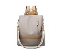 NICOLE & DORIS Zainetto Donna Grande Zaino da Donna Impermeabile Antifurto Borsa da Scuola Moda Backpack Zaino da Viaggio Leggero Borsa a Tracolla Cachi
