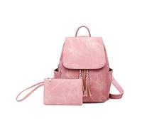 NICOLE & DORIS Zaino Casual per Donna, Zainetto Scuola e Borsa a Tracolla Rosa