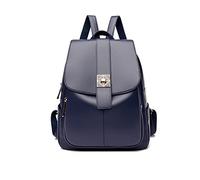 NICOLE & DORIS Zaino da Donna alla Moda Zaino Antifurto Borsa Zaino Pelle PU Impermeabile Zainetto Casual Daypack Zainetti con Patta per Uscire Scuola Viaggi e Ufficio Blu