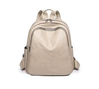 NICOLE & DORIS Zaino Donna Impermeabile Elegante Borsa a Zainetto Pelle PU Zaino Moda Grande Capienza Casual Daypack Zaini per Città Viaggio Lavoro Beige