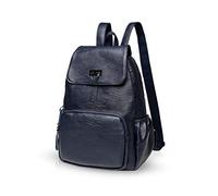 NICOLE & DORIS Zaino in pelle donna Zaino casual in pelle daypack da donna Zaino Borse a Tracolla Zaino Donna Blu scuro