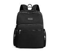 Nicole & Doris Zaino Leggero da Donna Nylon Impermeabile Zainetto da Viaggio Multitasche Scolastico di Grande Capacità Nero