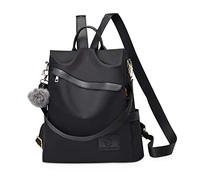 NICOLE & DORIS Zaino per Donna Borse da Scuola Moda Daypack Impermeabile Zaino Antifurto Zainetto Multifunzione Borsa Studente Casual Backpack Nero