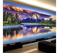 Nicole Knupfer - Kit per pittura fai da te 5D Diamond Painting, paesaggio naturale, perline a diamante, grande quadro per decorativo per pareti, 100 x 40 cm