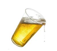 Nicoletti 100 Bicchieri PP 575 ml con tacca 0,5 L bicchiere pinta con bordo antischiuma (plastica 100% riciclabile)