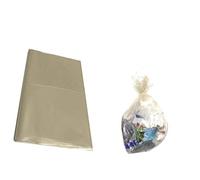 Nicoletti 20 Sacchi Stesi Spazzatura TRASPARENTE NEUTRO 90x120 cm 120L 1,8 kg 120L 90gr X sacco sacchi trasparenti con legaccio per nettezza urbano condominio industria, 2090120trasp