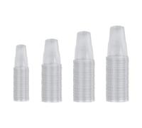 Nicoletti BICCHIERI plastica PP Ultra Resistenti Bicchiere usa e getta per Acqua Birra Bibite Pub Feste Sagre con Tacca 0,25 L 0,3 L 0,4 L 0,5 L (300, tacca 0,4 L)