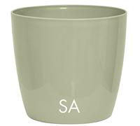Nicoli 1015SA Origine Decor iniezione stampaggio Verve Vaso, Salvia, 15 cm