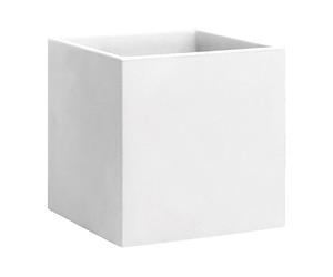 Nicoli 63002800, Vaso Quadrato Momus 35 x 35 x 35 cm, colore bianco opaco