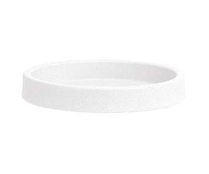 Nicoli R1630B Evolution - Sottovaso Rotondo Opaco con stampaggio rotazionale Atlas, Bianco, 30 cm