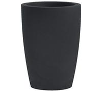 Nicoli vaso alto cilindrico Tylus Matt, fioriera in resina tecnica rotazionale, per interno ed esterno (cm 23x30h, ANTRACITE)