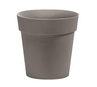 Nicolì Vaso Arké - Vaso Tortora In Plastica 36 cm - Per Piante Da Interno Ed Esterno, Fioriere Da Interno Eleganti, Vaso Decorativo Da Interno Resistente - Tortora Rotondo 36 cm