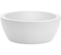 Nicoli Vaso Ciotola Thetis 40x16 cm - Vaso Decorativo da Interno ed Esterno in Resina Resistente - Vaso per Piante con Design Moderno - Resistente a Raggi UV e Intemperie - Colore Nero