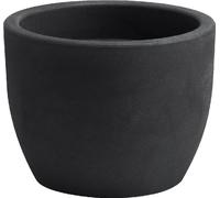 Nicoli Vaso Hera Matt in resina opaca per interni ed esterni, design moderno resistente a urti e raggi UV, ideale come vaso decorativo da giardino o terrazzo, Ø 50 cm, ANTRACITE