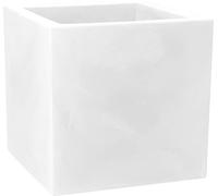 NICOLI VASO PER PIANTE DA ESTERNO INTERNO MODUS QUADRO CM 40X40X40 BIANCO OPACO, IN RESINA, PER INTERNO ED ESTERNO (Bianco 40x40)