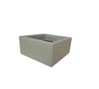 NICOLI Vaso quadrato basso MINOS 25x25 H12 (ROSMARINO)