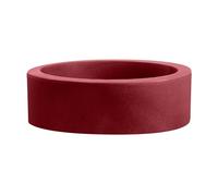 NICOLI VASO ROTONDO ECHO SMALL IN RESINA PER INTERNO ED ESTERNO DIAMETRO CM 25 X12 h CM 30 X14 h (rosso, Ø 30x14)