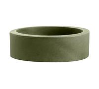 NICOLI VASO ROTONDO ECHO SMALL IN RESINA PER INTERNO ED ESTERNO DIAMETRO CM 25 X12 h CM 30 X14 h (verde, Ø 30x14)