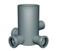 Nicoll 365-RPPA-104050 Pozzetto a Pavimento Alto 3 40mm/1 Uscita 50mm, Multicolore