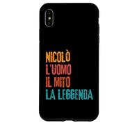 Nicolò L'Uomo Il Mito La Leggenda Festa di Compleanno Custodia per iPhone XS Max