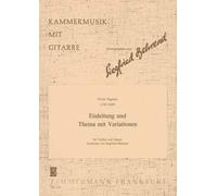 Nicolo Paganini: Einleitung Und Thema Mit Variationen. For Chitarra, Violino