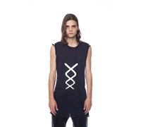 Nicolo Tonetto Black Cotton Men Tank Top - L