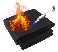 Nicoman Coperta per saldatura, tappetino ignifugo, 70 x 30 x 0,5 cm, in feltro di carbonio, resistente al calore, tessuto ignifugo, resistente al calore, tessuto ignifugo, per grill, stufa, pozzo di