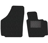 Nicoman Spaghetti Tappetini Auto Completamente su Misura per Tutte Le Stagioni Golf MK5 Plus 2007-2013 (Anteriore Set 2 Pezzi, Nero)