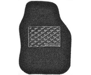 Nicoman Tappetino Universale per Auto, a Spirale, Antiscivolo, in Gomma PVC, Resistente, Impermeabile, Facile da Pulire, Colore Nero, Lato conducente, Piccolo, 1 Pezzo