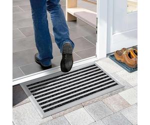 Nicoman Zerbino in alluminio con barriera anti-sporco, in alluminio, con moquette