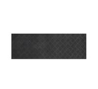 Nicoman Zerbino in gomma, superficie antiscivolo, a basso profilo, resistente, impermeabile, per interni ed esterni, ingresso, patio, giardino, garage (nero, 75 cm x 25 cm)