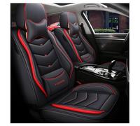 NICONC Coprisedili per auto per Jeep Wrangler Unlimited Rubicon 10th Anniversary (JK) / 1941(JL) 392(JL) 4xe(JL) EcoDiesel (JL) Recon(JK) X(JK) X(JK) Set di 5 pezzi - Nero rosso