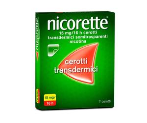 Nicorette 15 mg / 16h Cerotti Transdermici per smettere di fumare 7 Pezzi