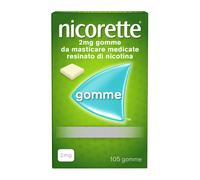 Nicorette 2mg Gomme da Masticare Medicate per Smettere di Fumare, 105 Gomme