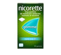 Nicorette Gomme 2 mg Nicotina Menta 30 Gomme Masticabili