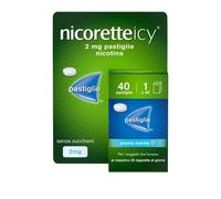 Nicorette Icy 2 mg Per Smettere Di Fumare Gusto Menta 40 Pastiglie
