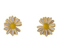 NicoWerk SOS597 - Orecchini da donna in argento sterling 925, placcati in oro, rotondi, lisci, bianchi, gialli, lucidi, filigrana