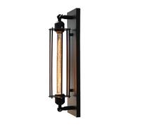 NICRX Applique Lampada da parete retrò industriale vintage da 45 cm in ferro nero per soggiorno