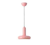 NICRX Lampada a Sospensione Moderna Colorata con Attacco E27 e Cavo Regolabile da 150cm, Lampadario in Metallo Verniciato per Cucina, Camera, Sala da Pranzo, Corridoio o Café (Rosa)