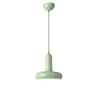 NICRX Lampada a Sospensione Moderna Colorata con Attacco E27 e Cavo Regolabile da 150cm, Lampadario in Metallo Verniciato per Cucina, Camera, Sala da Pranzo, Corridoio o Café (Verde menta)