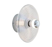 NICRX Lampada da Parete Moderna e Minimalista in Vetro a Spirale,Portalampada E27,Schermo in Vetro Giallo/Blu/Trasparente,Applique Decorativa per Camera da Letto,Soggiorno,Corridoio (Trasparente)