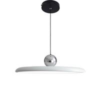 NICRX Lampadario Moderno UFO - Lampada a Sospensione LED 36W Dimmerabile,Altezza Regolabile con 3 Temperature di Colore,Plafoniera in Acrilico e Metallo per Sala da Pranzo,Soggiorno,Caffè (Bianco)