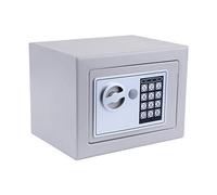 Nictemaw Cassaforte elettronica digitale, cassaforte per mobili, serratura elettronica con chiave, colore: grigio
