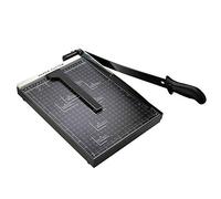 Nictemaw Taglierina per carta A4 Professionale, Ghigliottina per Carta 47cm, Tagliacarte Ufficio 10 Fogli, Leva con Scala Centimetrata, Nero