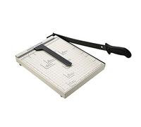 Nictemaw Taglierina per carta A4 Professionale, Ghigliottina per Carta 47cm, Tagliacarte Ufficio 10 Fogli, Leva con Scala Centimetrata, Bianco