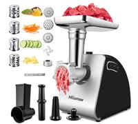 Nictemaw Tritacarne Elettrico 5 in 1 2000W - Acciaio Inox | Macchina multifunzio