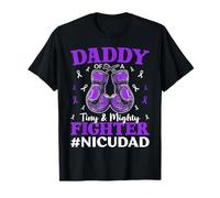 NICU Dad Micro Preemie Baby Dad Of NICU Warrior Apprezzamento Maglietta