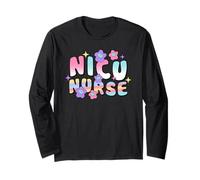 NICU Nurse Groovy Nursing Neonatal Intensive Care Unit Maglia a Manica